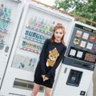 Bear Print Knit Dress