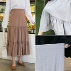 Frilled Maxi Tiered Skirt