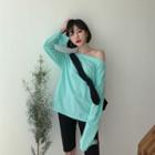 Letter-printed Cropped T-shirt