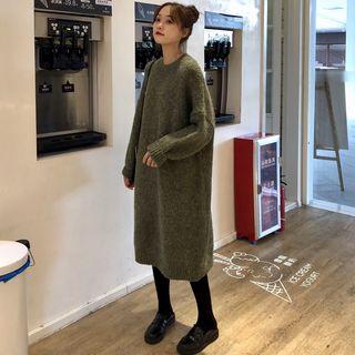 Drop Shoulder Loose-fit Knit Dress