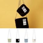 Lettering Fleece Crossbody Bag (various Designs)