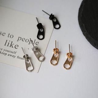 Alloy Zipper Pull Earring