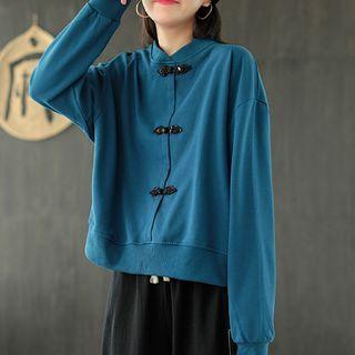 Frog-buttoned Pullover