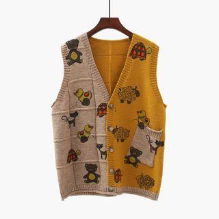 Cartoon Sweater Vest