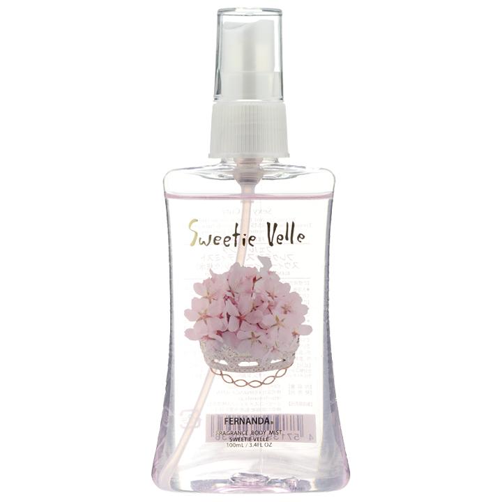 Fernanda - Fragrance Body Mist Sweetie Velle (leafy Green,green,peony And Amber) 100ml/3.4 Fl Oz