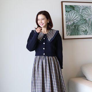 Scalloped Crop Bobble Cardigan