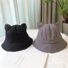 Studded Cat Ear Bucket Hat