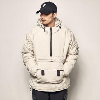 Couple Matching Pocket Half Zip Hoodie
