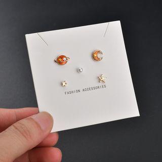 Set Of 5: Galaxy Stud Earring