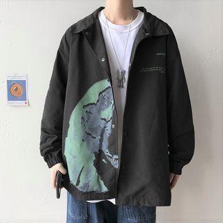 Couple Matching Printed Cargo Jacket