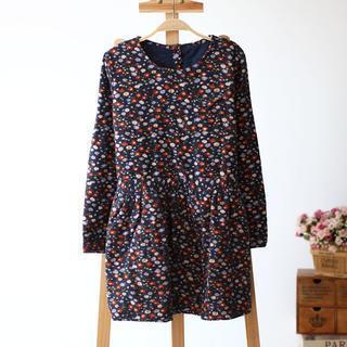 Floral Long-sleeve Dress