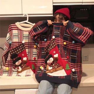 Patterned Bobble Christmas Sweater