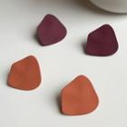 Irregular Matte Disc Earring