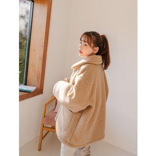 Plus Size Faux-shearling Jacket