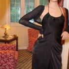 Halter-neck Maxi Sheath Dress / Cropped Cardigan