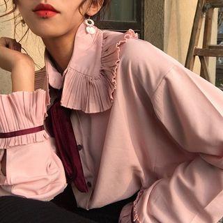 Collared Tie-neck Blouse