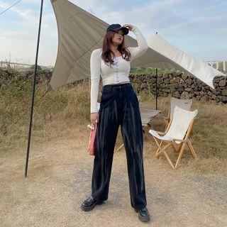 Tie-dye Wide Leg Jeans