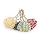 Gingham Drawstring Pouch