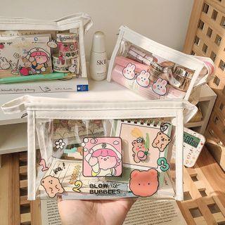 Cartoon Print Pvc Makeup Bag