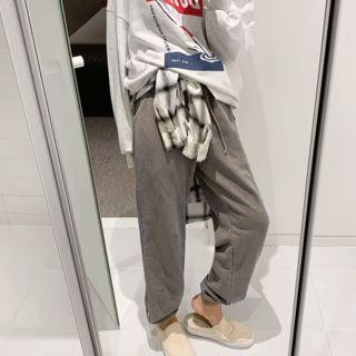 Baggy-fit Cotton Jogger Pants