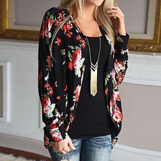Faux Leather Cardigan