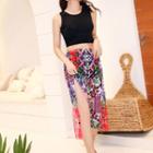 Set: Plain Bikini + Cover-up Black - M Size