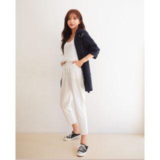 Plus Size Lace-up Front Sweatpants