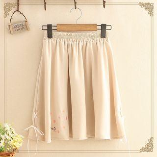 Floral Embroidered Skirt