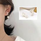 Faux Pearl Dangle Earring 1 Pair - Gold -