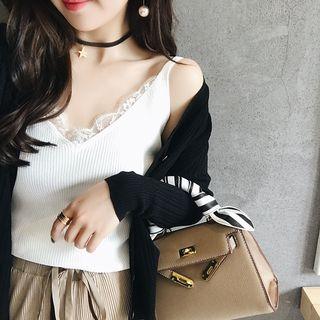 Lace-trim Knit Camisole