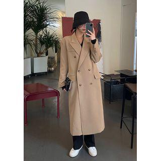 Peak-lapel Double-button Coat