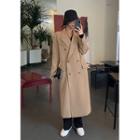 Peak-lapel Double-button Coat