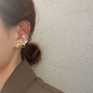 Alloy Branches Earring 1 Pc - Silver Needle - Right Side - Gold - One Size