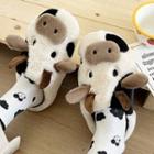 Cow Embroidered Slippers