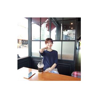 Crewneck Elbow-sleeve T-shirt