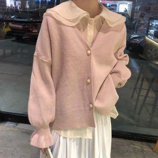 Long-sleeve Blouse / Button Cardigan