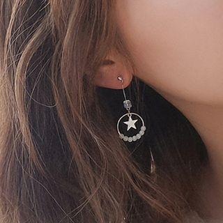 Faux Crystal Cat Eye Stone Dangle Earring