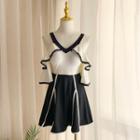 Ruffled A-line Swim Dress