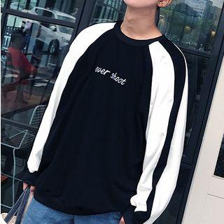 Lettering Loose-fit Raglan Pullover