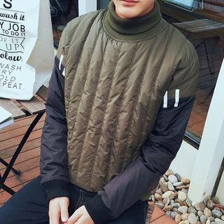 Color Block Padded Sweatshirt