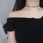 925 Sterling Silver Layered Choker 925 Silver - As Shown In Figure - One Size