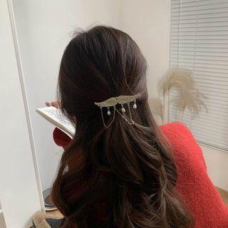 Wings / Star / Bow Rhinestone Faux Pearl Hair Clip
