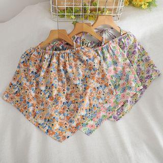 Floral Print Off-shoulder Camisole Top