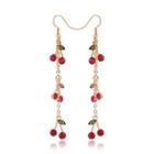 Cherry Drop Earring 1 Pair - Gold - One Size