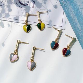 Heart Ear Stud / Clip-on Earring