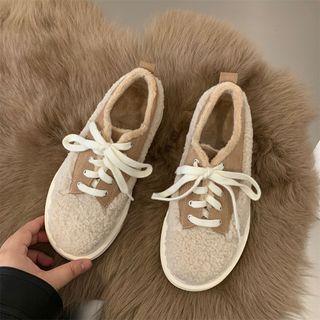 Fleece Panel Lace Ups