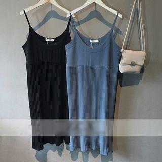 Accordion Spaghetti Strap Dress