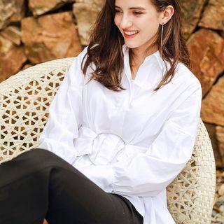 Dolman-sleeved Detalis Blouse