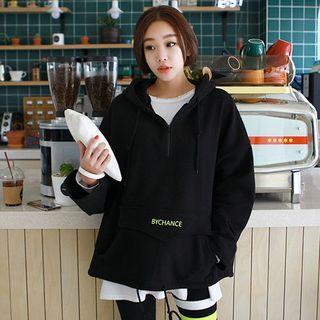 Tall Size Flap Kangaroo Pocket Anorak Hoodie