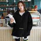 Tall Size Flap Kangaroo Pocket Anorak Hoodie